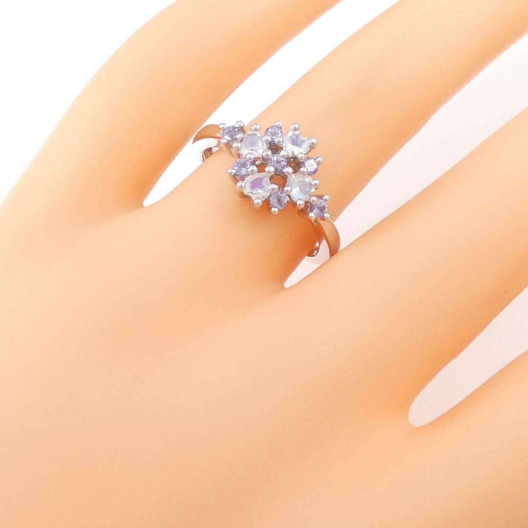 K18WG ラブラドライト リング 0.33CT レディースのアクセサリー(リング(指輪))の商品写真