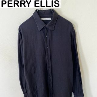 ペリーエリス(PERRY ELLIS)のPERRY ELLIS ペリーエリス　長袖　デザイン　シャツ　古着　ヴィンテージ(Tシャツ/カットソー(七分/長袖))