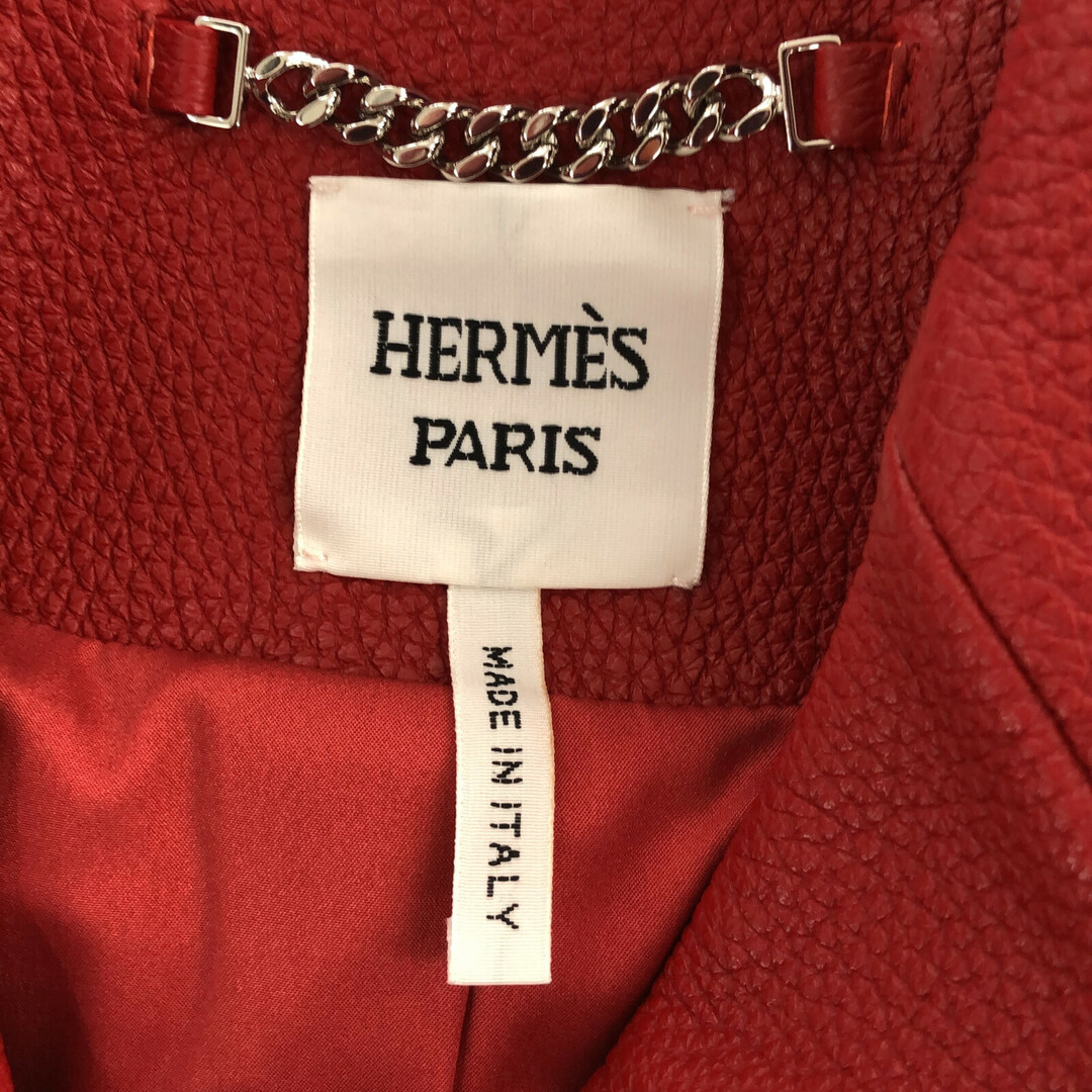 Hermes(エルメス)のエルメス レザー ジャケット 衣料品 アウター レディースのジャケット/アウター(その他)の商品写真