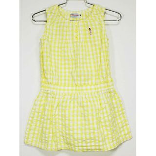 ミキハウス(mikihouse)の[ミキハウス/MIKIHOUSE]100cm ノースリーブワンピース 黄色×白【中古】子供服 キッズ kids 女の子 夏 107032 onepi(ワンピース)