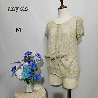 anySiS - any sis 極上美品　袖無しブラウス　サイズ2 花柄系　Mサイズ