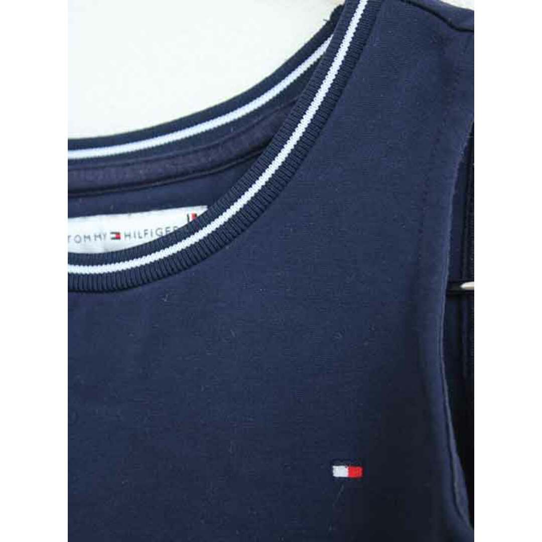 TOMMY HILFIGER(トミーヒルフィガー)の【春夏物 新入荷!】†トミーヒルフィガー/TOMMY HILFIGER†128cm ノースリーブワンピース 紺【中古】子供服 キッズ kids 女の子 春夏秋 onepi 803042 キッズ/ベビー/マタニティのキッズ服女の子用(90cm~)(ワンピース)の商品写真