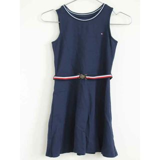 トミーヒルフィガー(TOMMY HILFIGER)の【春夏物 新入荷!】†トミーヒルフィガー/TOMMY HILFIGER†128cm ノースリーブワンピース 紺【中古】子供服 キッズ kids 女の子 春夏秋 onepi 803042(ワンピース)