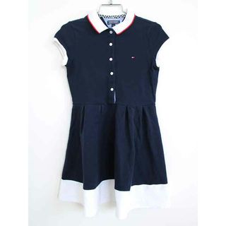 トミーヒルフィガー(TOMMY HILFIGER)の†トミーヒルフィガー/TOMMY HILFIGER†122cm 半袖ワンピース 紺【中古】子供服 キッズ kids 女の子 夏 426022 onepi(ワンピース)