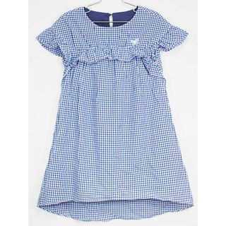 コムサデモード(COMME CA DU MODE)の[コムサフィユ/COMME CA FILLE]120cm 半袖ワンピース 青×白【中古】子供服 キッズ kids 女の子 夏 036032 onepi(ワンピース)