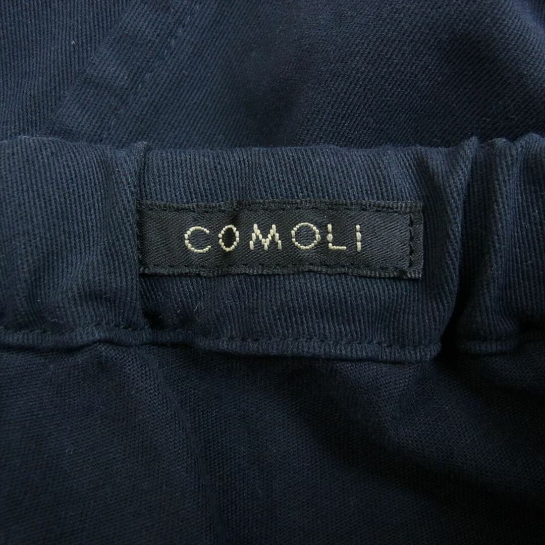 COMOLI(コモリ)のCOMOLI コモリ 23AW Y03-03005 コットン 製品染め ドローストリングパンツ イージー ワイド パンツ ダークネイビー系 2【中古】 メンズのパンツ(その他)の商品写真