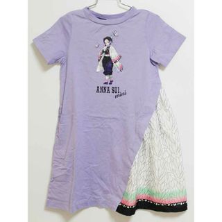 アナスイ(ANNA SUI)の‡アナスイミニ/ANNA SUI mini‡120cm 半袖ワンピース 紫系 鬼滅の刃 胡蝶しのぶコラボ '21年製【中古】子供服 キッズ kids 女の子 夏 704032 onepi(ワンピース)