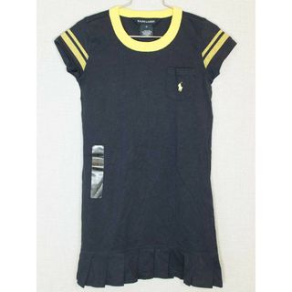 ラルフローレン(Ralph Lauren)の新品 未使用品[ラルフローレン/Ralph Lauren]120cm 半袖ワンピース 紺×黄色 子供服 キッズ kids 女の子 夏 516032 onepi(ワンピース)