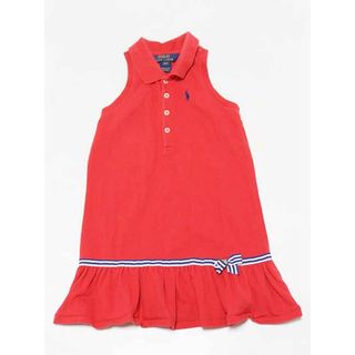 ラルフローレン(Ralph Lauren)の‡ラルフローレン/Ralph Lauren‡110cm ノースリーブポロワンピース 赤【中古】子供服 キッズ kids 女の子 夏 706022 onepi(ワンピース)