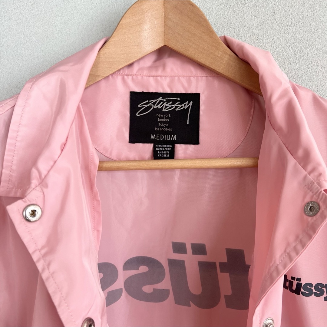 STUSSY(ステューシー)の＊希少＊stussy women コーチジャケット Mサイズ レディースのジャケット/アウター(ナイロンジャケット)の商品写真