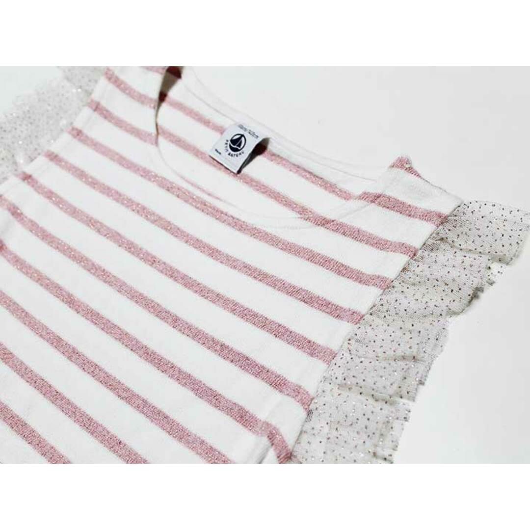 PETIT BATEAU(プチバトー)の‡プチバトー/PETIT BATEAU‡140cm ノースリーブカットソー×ノースリーブワンピースセット 白×ピンク【中古】子供服 キッズ kids ジュニア 女の子 夏 316032 onepi キッズ/ベビー/マタニティのキッズ服女の子用(90cm~)(ワンピース)の商品写真