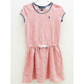 ラルフローレン(Ralph Lauren)の[ラルフローレン/Ralph Lauren]140cm 半袖ワンピース 赤×白【中古】子供服 キッズ kids ジュニア 女の子 夏 217022 onepi(ワンピース)