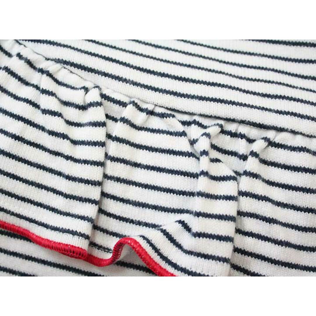 PETIT BATEAU(プチバトー)の●プチバトー/PETIT BATEAU●95cm 半袖ワンピース 白×紺【中古】子供服 キッズ kids 女の子 夏 126022 onepi キッズ/ベビー/マタニティのキッズ服女の子用(90cm~)(ワンピース)の商品写真