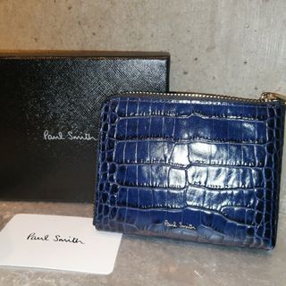 ポールスミス(Paul Smith)の【新品　クロコ】ポールスミス　Paul Smith　レインボー　小銭入れ付き財布(折り財布)