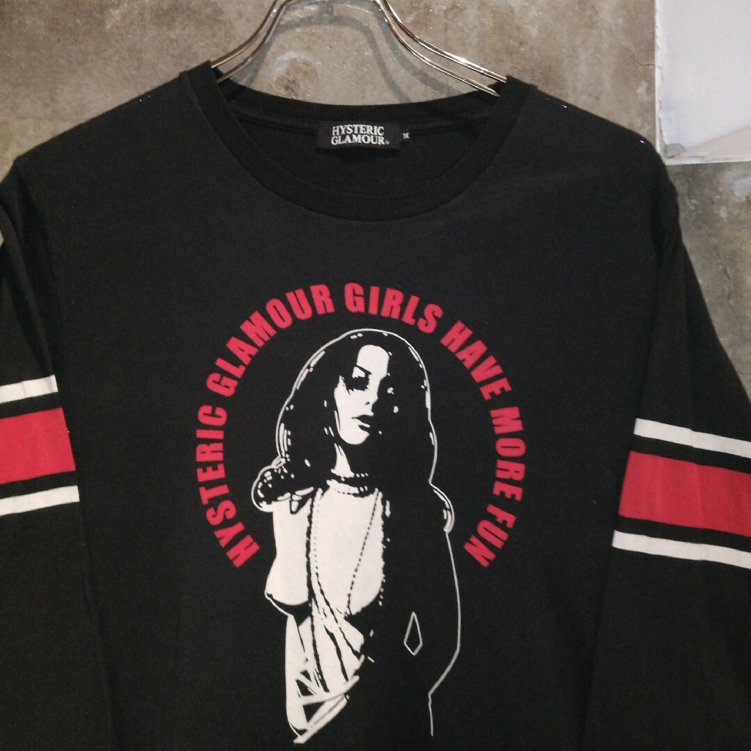 HYSTERIC GLAMOUR(ヒステリックグラマー)の【Mサイズ　センターガール】ヒステリックグラマー 　七分丈カットソー　木村拓哉 メンズのトップス(Tシャツ/カットソー(七分/長袖))の商品写真