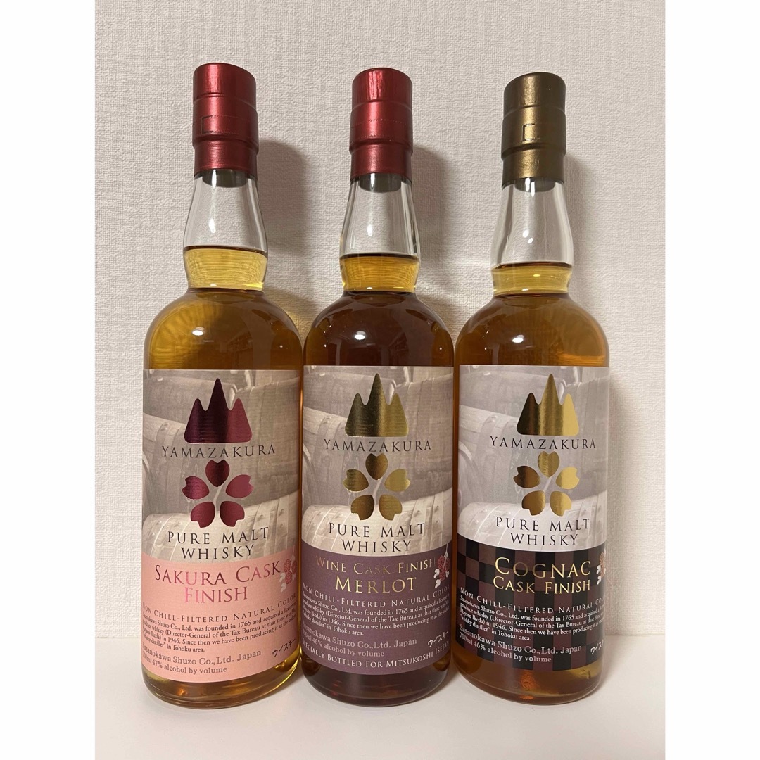 山桜ウイスキー 3種　限定品 食品/飲料/酒の酒(ウイスキー)の商品写真