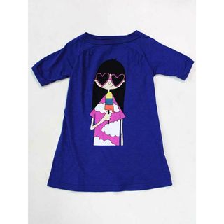 ☆リトルマークジェイコブス/Little Marc Jacobs☆104cm 半袖ワンピース 青 【中古】子供服 キッズ kids 女の子 夏 035032 onepi