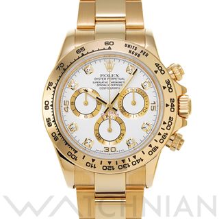 ロレックス(ROLEX)の中古 ロレックス ROLEX 116508G ランダムシリアル ホワイト /ダイヤモンド メンズ 腕時計(腕時計(アナログ))