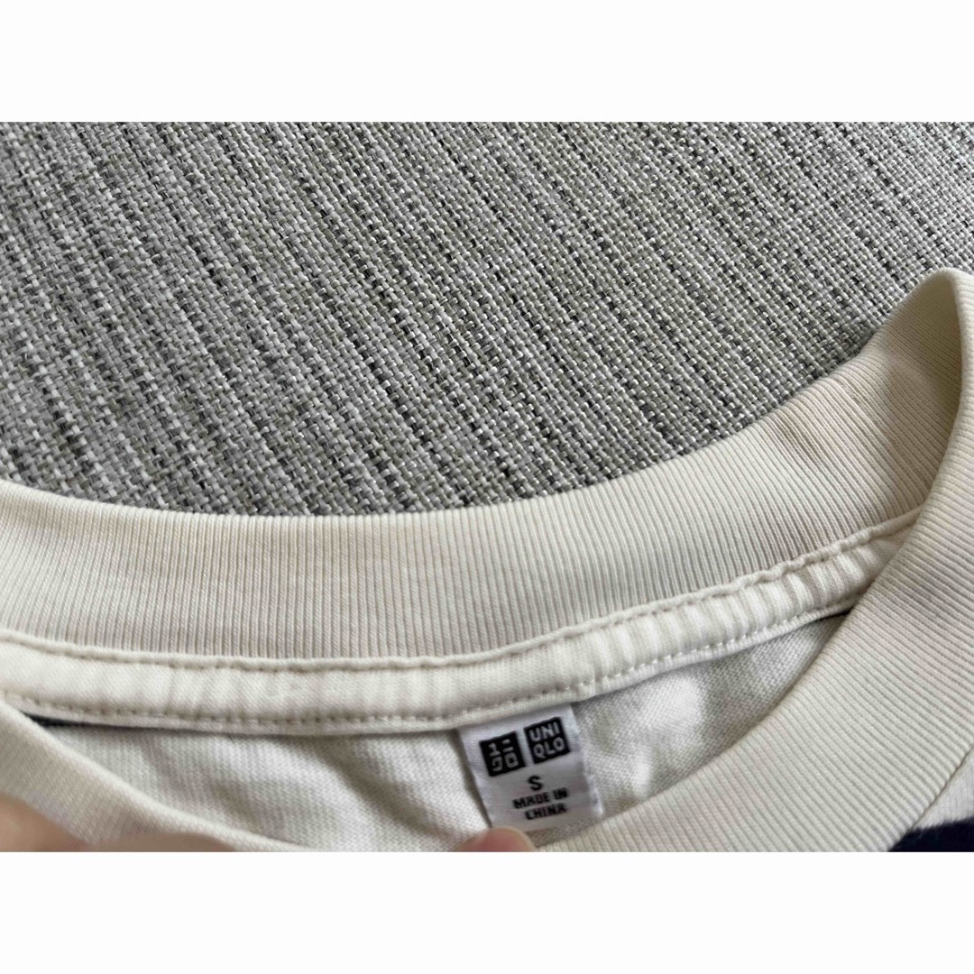 UNIQLO(ユニクロ)のユニクロ　ボーダー　カットソー レディースのトップス(カットソー(長袖/七分))の商品写真