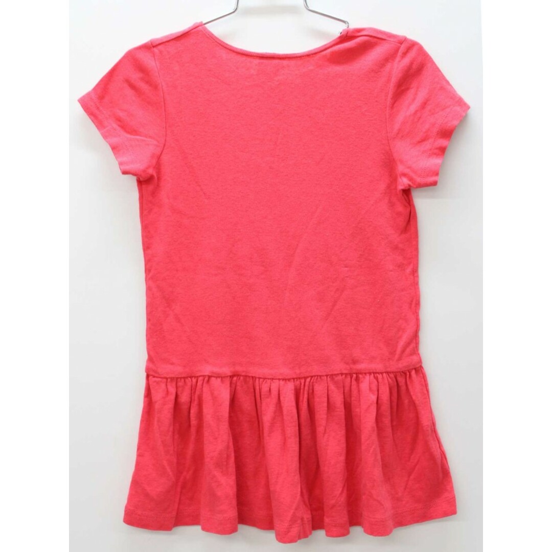 PETIT BATEAU(プチバトー)の＜プチバトー/PETIT BATEAU＞110cm 半袖ワンピース ピンク 麻混【中古】子供服 キッズ kids 女の子 夏 316022 onepi キッズ/ベビー/マタニティのキッズ服女の子用(90cm~)(ワンピース)の商品写真