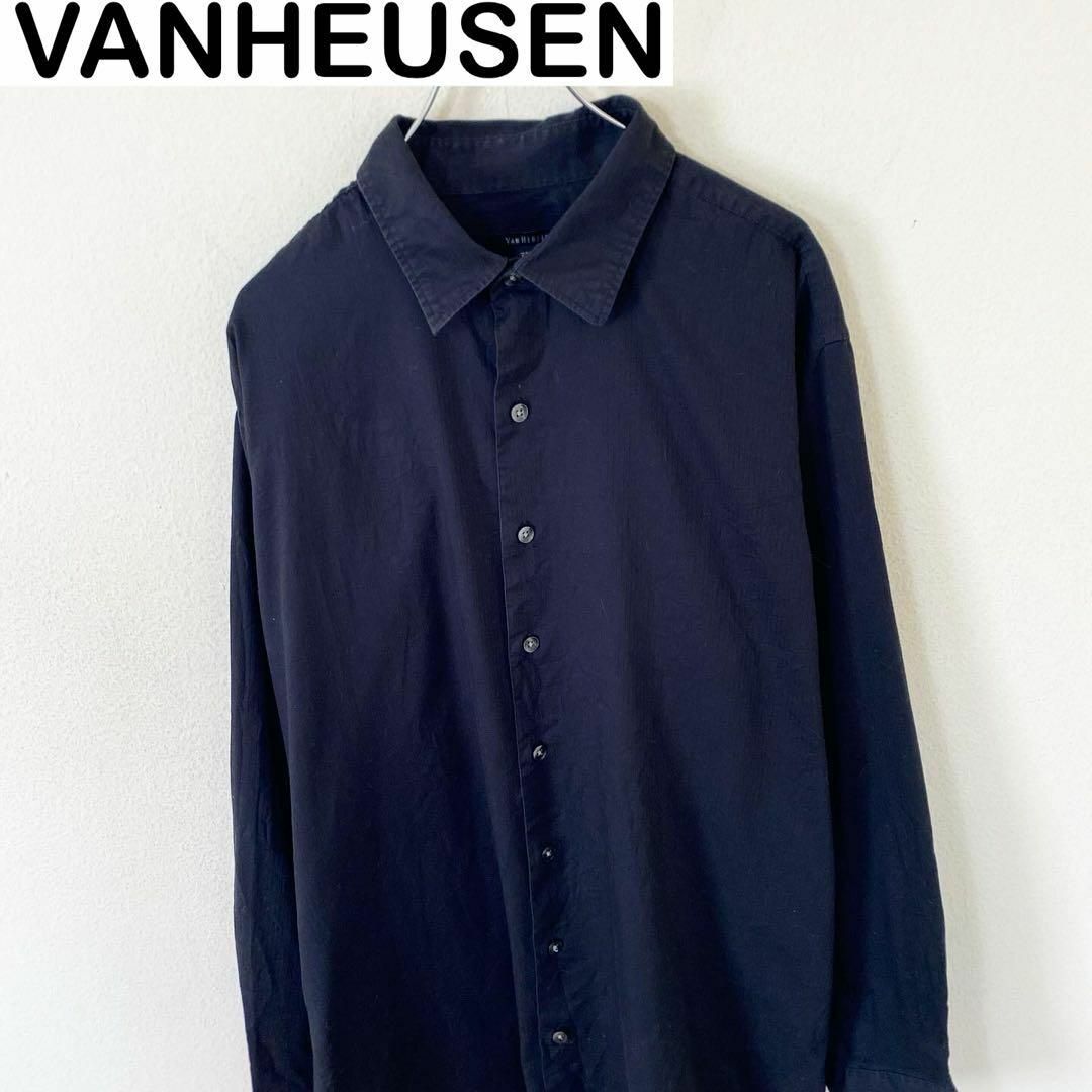 VINTAGE(ヴィンテージ)のVANHEUSEN 長袖　デザイン　シャツ　古着　アメカジ　ヴィンテージ メンズのトップス(Tシャツ/カットソー(七分/長袖))の商品写真