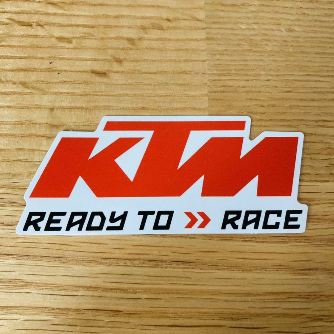 ÷ PVC防水ステッカー　KTM READY TO RACE ケイティーエム ÷ 自動車/バイクのバイク(ステッカー)の商品写真