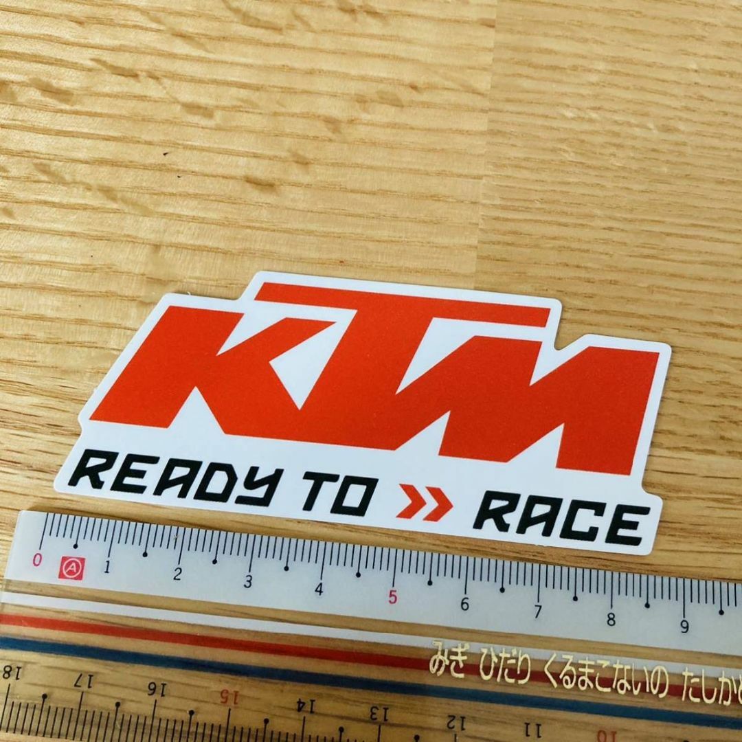 ÷ PVC防水ステッカー　KTM READY TO RACE ケイティーエム ÷ 自動車/バイクのバイク(ステッカー)の商品写真