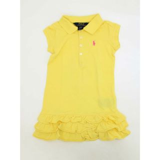 ラルフローレン(Ralph Lauren)の♪ラルフローレン/Ralph Lauren♪110cm 半袖ワンピース 黄色【中古】子供服 キッズ kids 女の子 夏 126022 onepi(ワンピース)