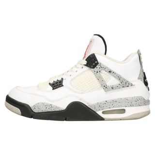 ナイキ(NIKE)のNIKE ナイキ AIR JORDAN 4 White Cement エア ジョーダン ホワイトセメント ハイカット スニーカー ホワイト US8.5/26.5cm 840606‐192(スニーカー)