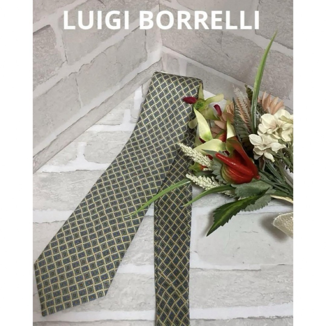 LUIGI BORRELLI(ルイジボレッリ)のLUIGI BORRELLI ルイジボレッリ 剣先8.8cm メンズのファッション小物(ネクタイ)の商品写真