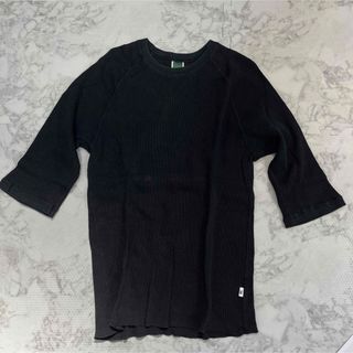 ベースコントロール(BASE CONTROL)のベースコントロール　七部丈　Ｌサイズ　黒色(Tシャツ/カットソー(七分/長袖))