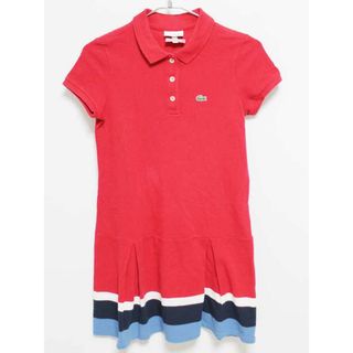 ラコステ(LACOSTE)の‡ラコステ/LACOSTE‡140cm 半袖ワンピース 赤系【中古】子供服 キッズ kids ジュニア 女の子 夏 316032 onepi(ワンピース)