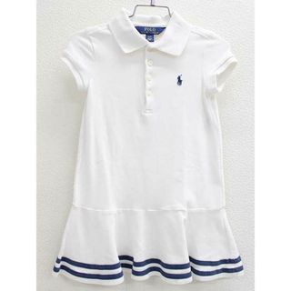 ラルフローレン(Ralph Lauren)の◇ラルフローレン/Ralph Lauren◇110cm 半袖ワンピース 白×紺【中古】子供服 キッズ kids 女の子 夏 117032 onepi(ワンピース)