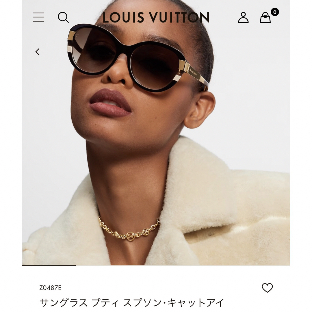 LOUIS VUITTON(ルイヴィトン)の人気　激安　ルイヴィトン　サングラス  プティ スプソン・キャットアイ レディースのファッション小物(サングラス/メガネ)の商品写真