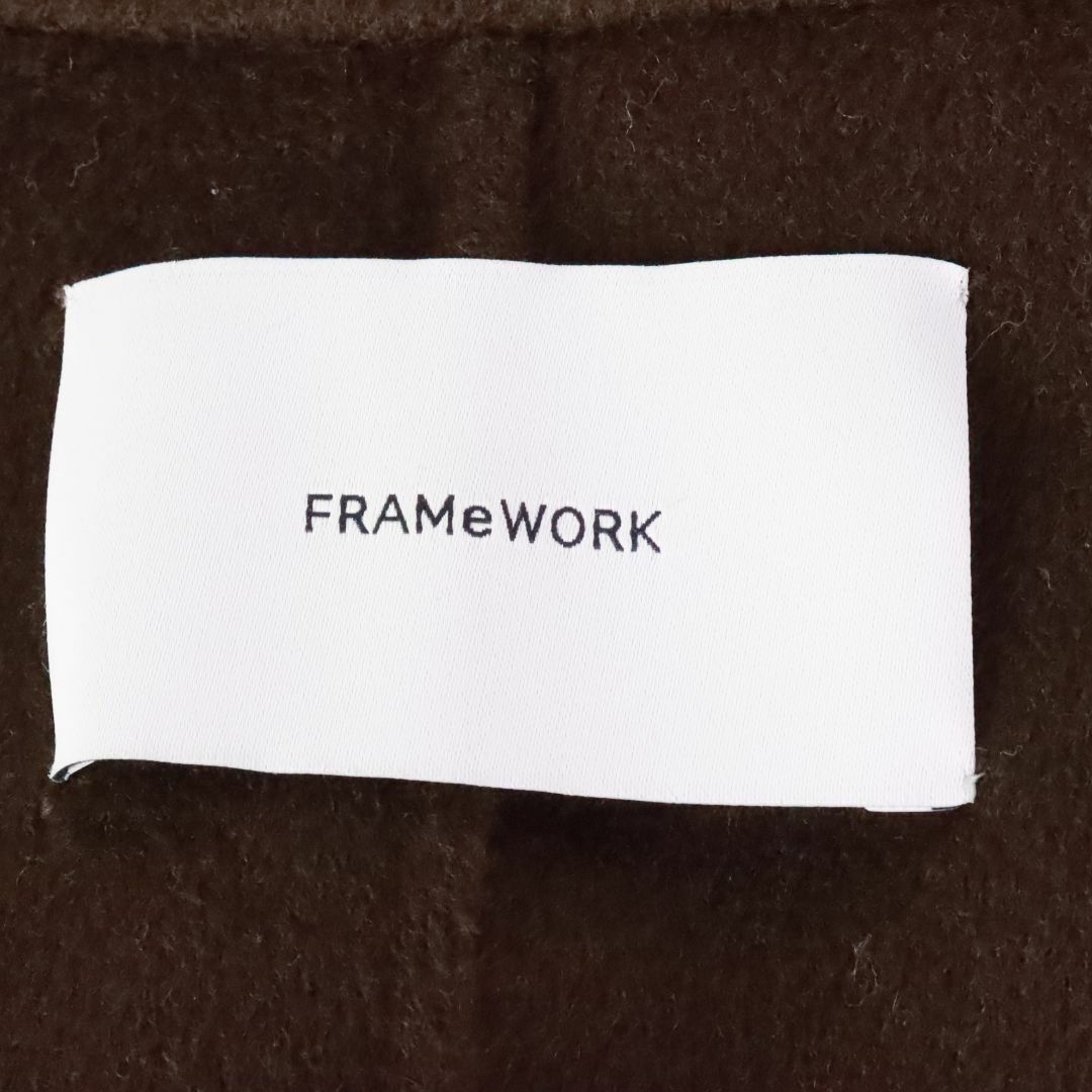 FRAMeWORK(フレームワーク)のFRAMeWORK　フレームワーク　コート　カーキ　Ｍ レディースのジャケット/アウター(ロングコート)の商品写真