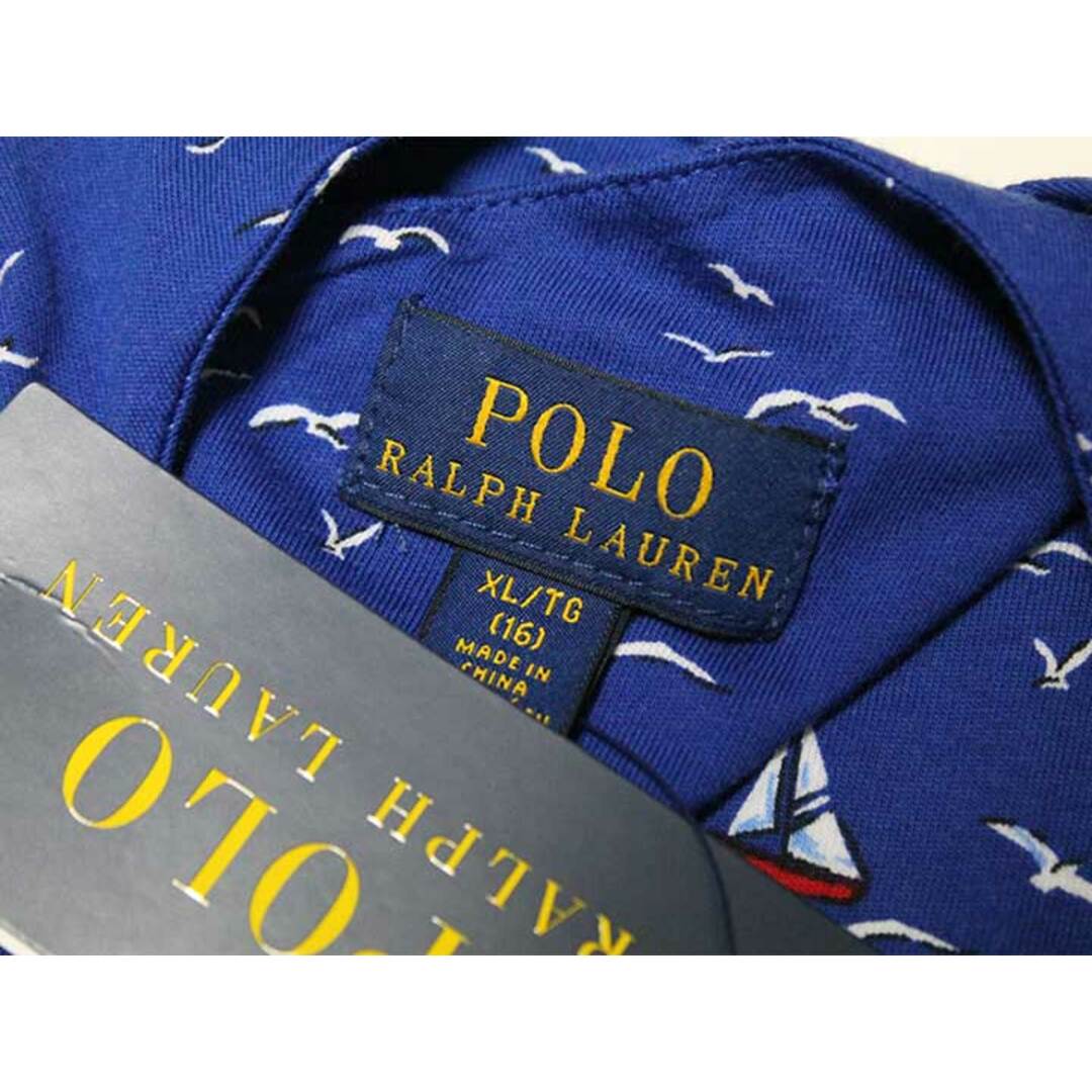 Ralph Lauren(ラルフローレン)の新品 未使用品‡ラルフローレン/Ralph Lauren‡160cm ノースリーブワンピース 紺系 子供服 キッズ kids ジュニア 女の子 夏 616032 onepi キッズ/ベビー/マタニティのキッズ服女の子用(90cm~)(ワンピース)の商品写真