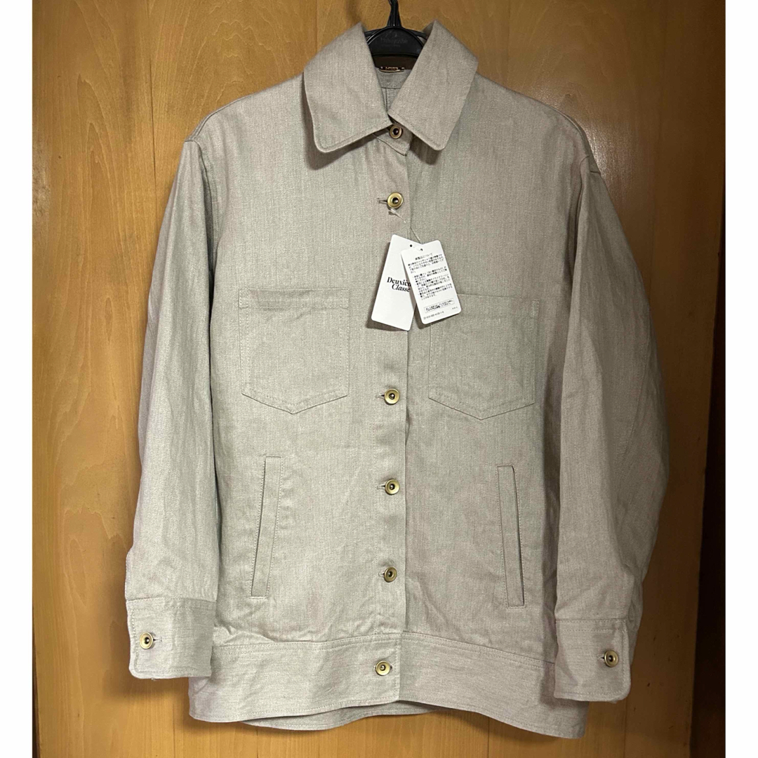 DEUXIEME CLASSE(ドゥーズィエムクラス)の新品　Deuxieme Classe LINEN CHINO Gジャケット レディースのジャケット/アウター(Gジャン/デニムジャケット)の商品写真