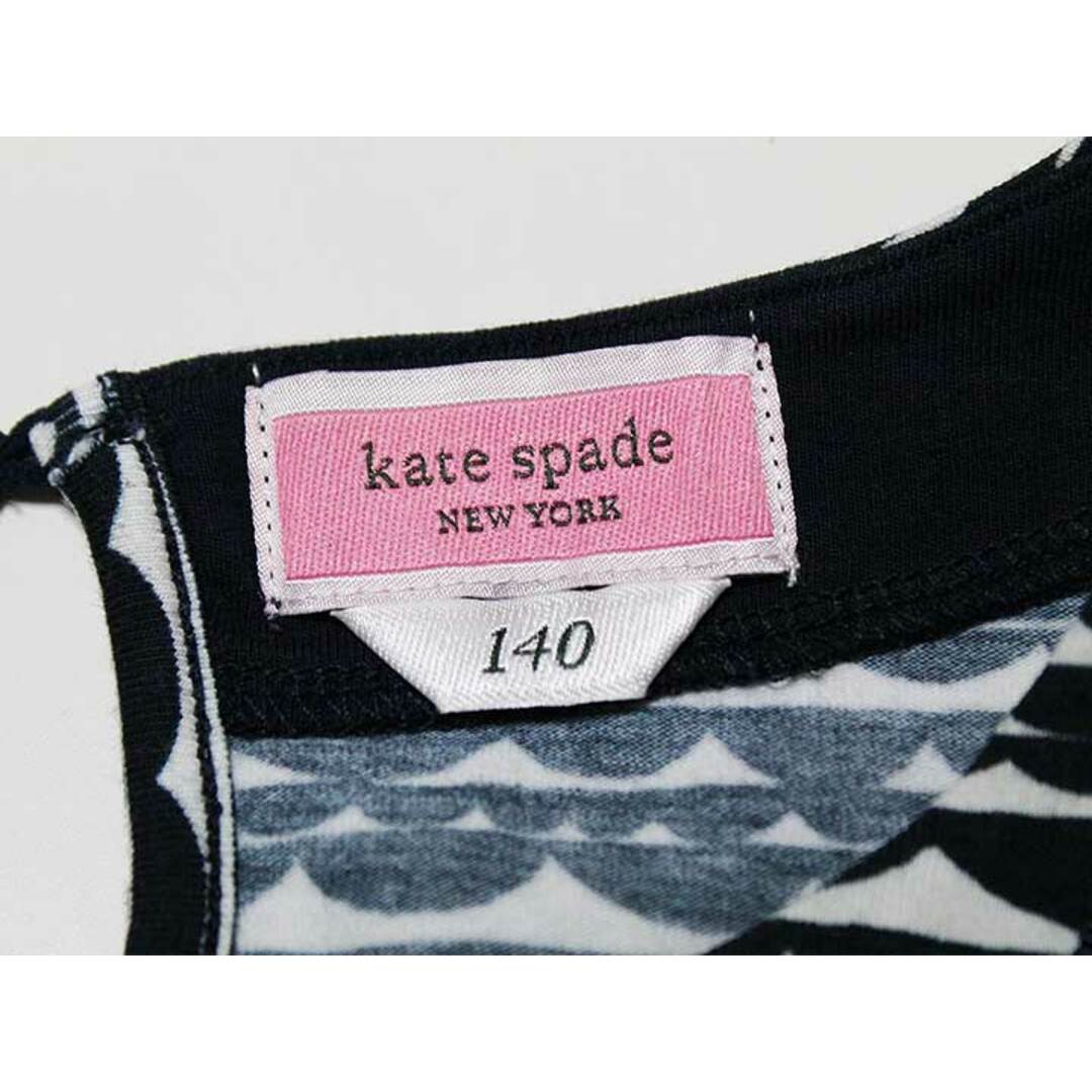 kate spade new york(ケイトスペードニューヨーク)の‡ケイトスペードニューヨーク/kate spade new york kids‡140cm 半袖ワンピース 紺×白【中古】子供服 キッズ ジュニア 女の子 夏 606032 onepi キッズ/ベビー/マタニティのキッズ服女の子用(90cm~)(ワンピース)の商品写真