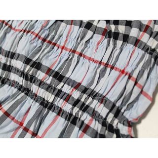 バーバリー(BURBERRY)の‡バーバリー/BURBERRY‡98cm 半袖ワンピース ブルー×黒 ヴィンテージチェック【中古】子供服 キッズ kids 女の子 夏 124032 onepi(ワンピース)