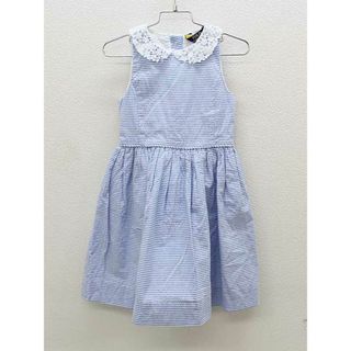 ラルフローレン(Ralph Lauren)の〓ラルフローレン/Ralph Lauren〓115cm ノースリーブワンピース 白×水色【中古】子供服 キッズ kids 女の子 夏 700732 onepi(ワンピース)