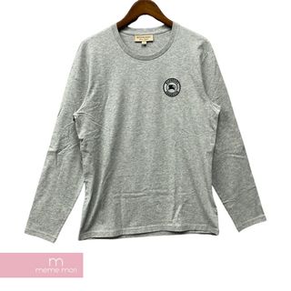 バーバリー(BURBERRY)のBURBERRY Emblem Long Sleeve T-Shirt 8004255 バーバリー エンブレムロングスリーブTシャツ ロンT 長袖カットソー グレー サイズL 【240316】【新古品】【me04】(Tシャツ/カットソー(半袖/袖なし))