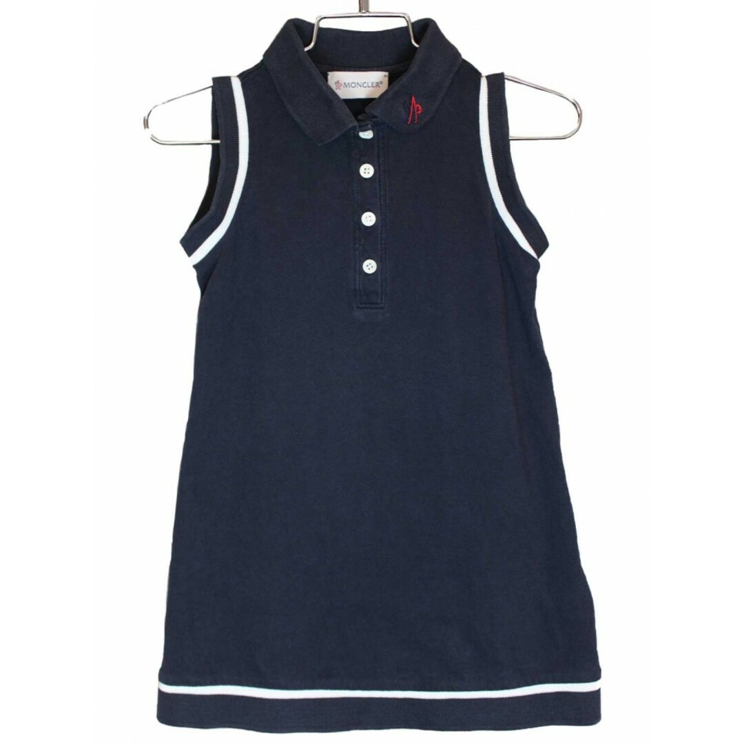 MONCLER(モンクレール)の[モンクレール/Moncler]98cm ノースリーブワンピース 紺【中古】子供服 キッズ kids 女の子 夏 605032 onepi キッズ/ベビー/マタニティのキッズ服女の子用(90cm~)(ワンピース)の商品写真