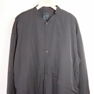 ムジルシリョウヒン(MUJI (無印良品))の無印良品　スタンドカラーコート　黒　L(ロングコート)