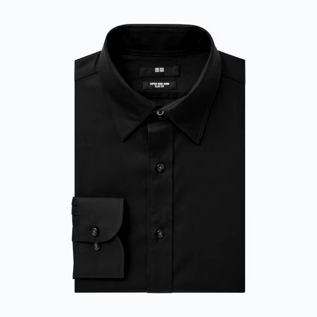 UNIQLO(ユニクロ)のUNIQLO 新品 スーパーノンアイロンスリムフィットシャツ ポケットなし メンズのトップス(シャツ)の商品写真