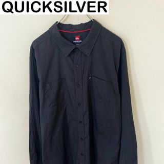 QUICKSILVER クイックシルバー　長袖　刺繍ロゴ　シャツ　古着　アメカジ