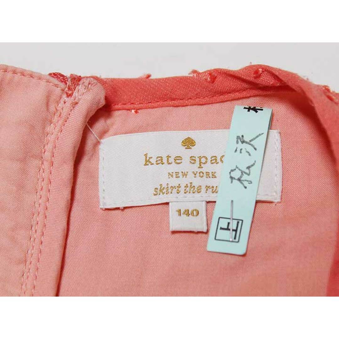 kate spade new york(ケイトスペードニューヨーク)の‡ケイトスペードニューヨーク/kate spade new york kids‡140cm ノースリーブワンピース オレンジ【中古】子供服 キッズ ジュニア 女の子 夏 606032 onepi キッズ/ベビー/マタニティのキッズ服女の子用(90cm~)(ワンピース)の商品写真