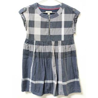 バーバリー(BURBERRY)の《バーバリー/BURBERRY》138cm 半袖ワンピース グレー系【中古】子供服 キッズ kids 女の子 夏 124032 onepi(ワンピース)