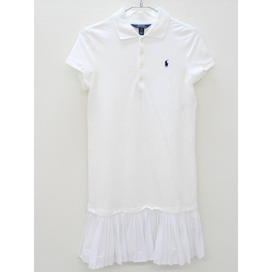 Ralph Lauren(ラルフローレン)の◇ラルフローレン/Ralph Lauren◇150cm 半袖ワンピース 白【中古】子供服 キッズ kids ジュニア 女の子 夏 416032 onepi キッズ/ベビー/マタニティのキッズ服女の子用(90cm~)(ワンピース)の商品写真