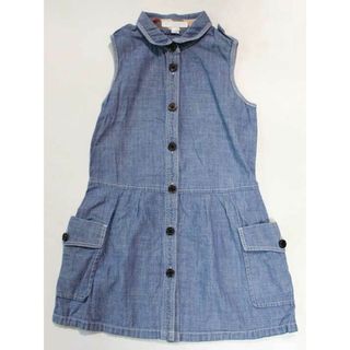 バーバリー(BURBERRY)の☆バーバリー/BURBERRY☆116cm ノースリーブワンピース インディゴブルー 【中古】子供服 キッズ kids 女の子 夏 124032 onepi(ワンピース)