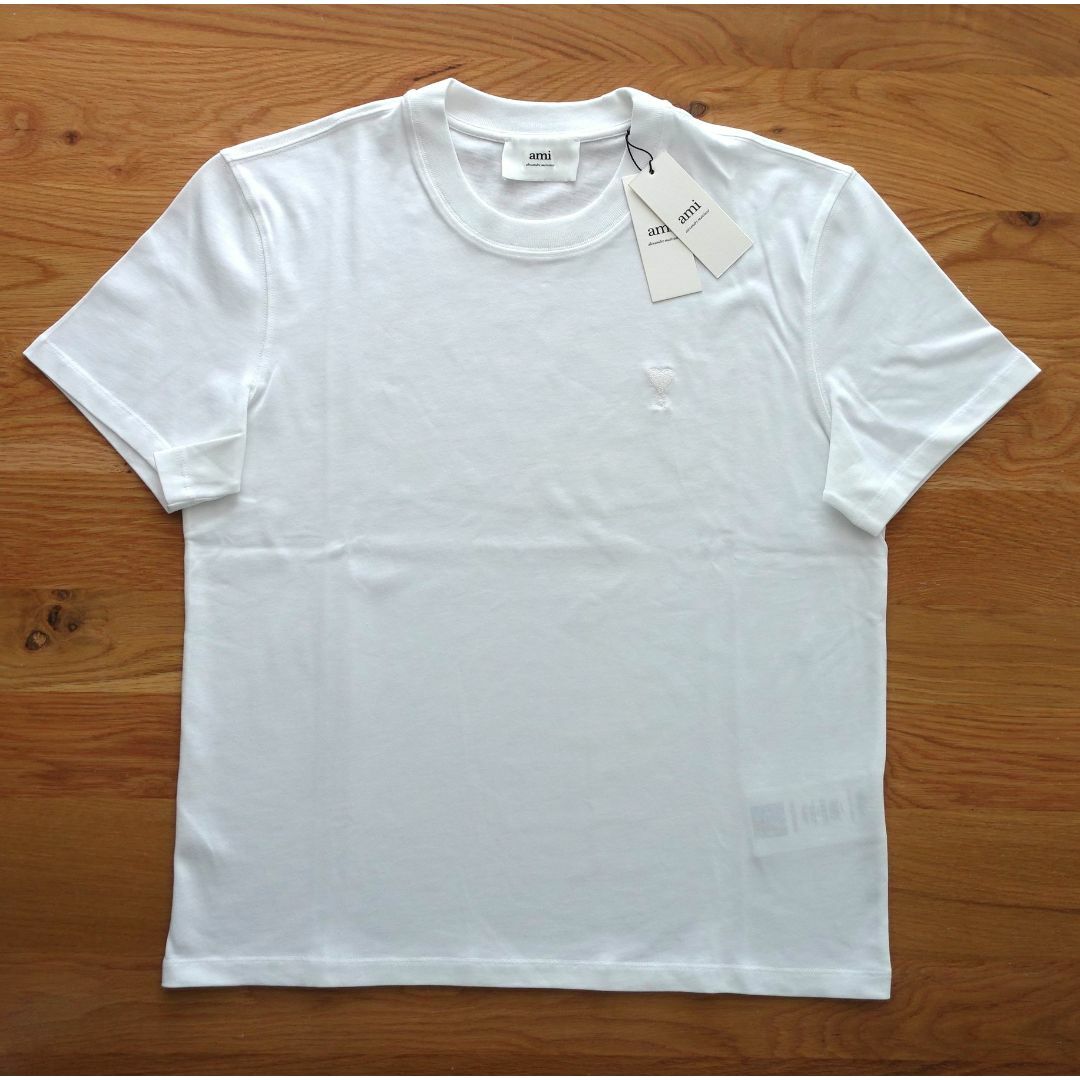 ami(アミ)のAMI PARIS アミパリス Tシャツ サイズL 男女兼用（新品・未使用） レディースのトップス(Tシャツ(半袖/袖なし))の商品写真